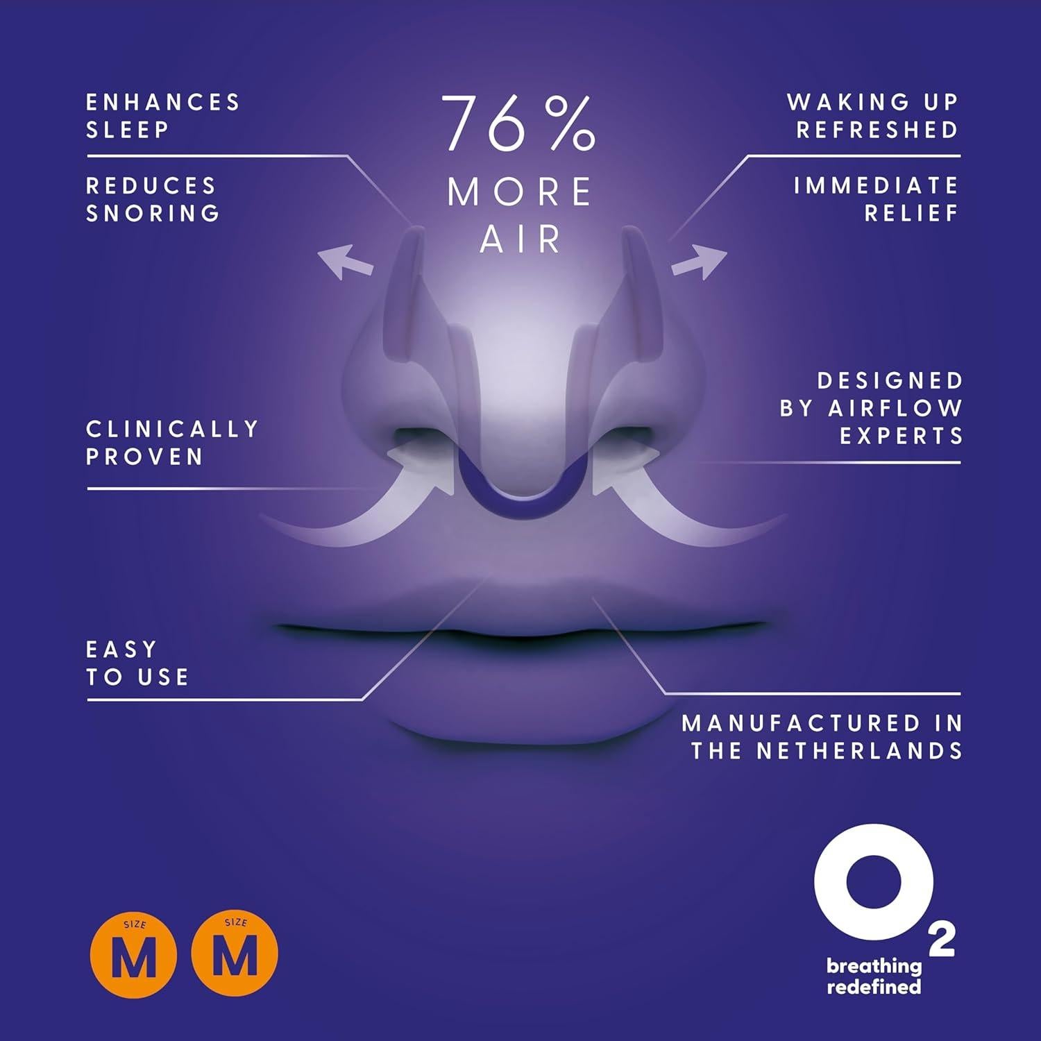 Dilatadores Nasales AIRMAX Medianos Naranja - Alivio Ronquidos