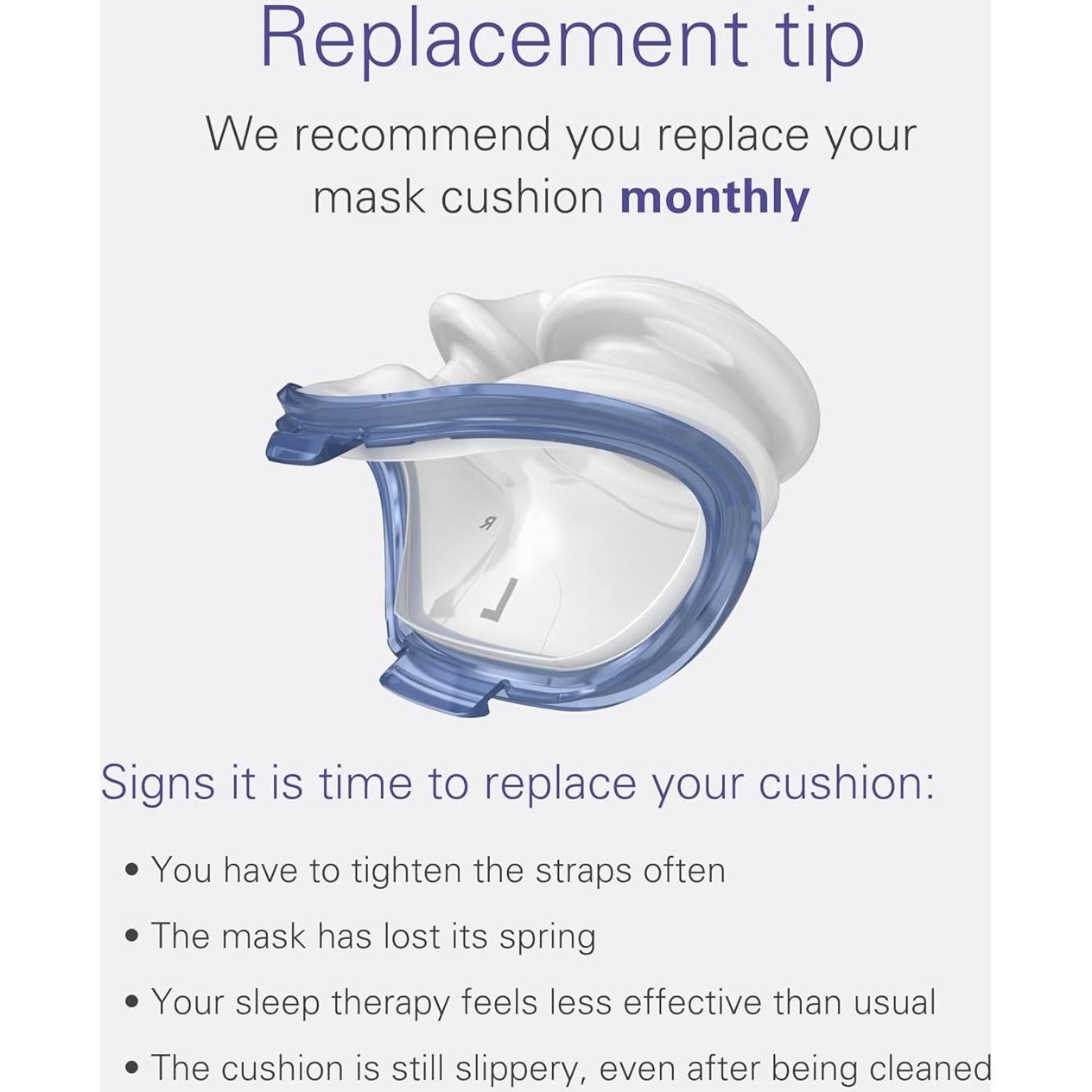 Almohadilla Nasal CPAP ResMed P10 - Reemplazo Grande