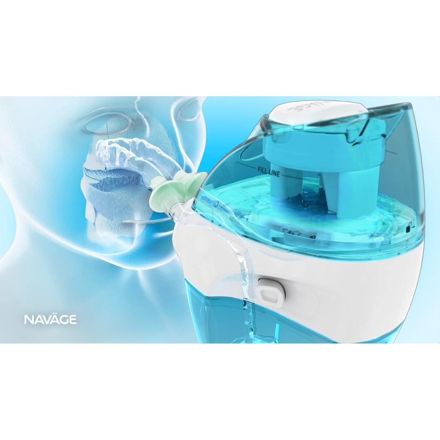 Combo Almohadilla Nasal y Dock Nasal Navage Blanco Estándar