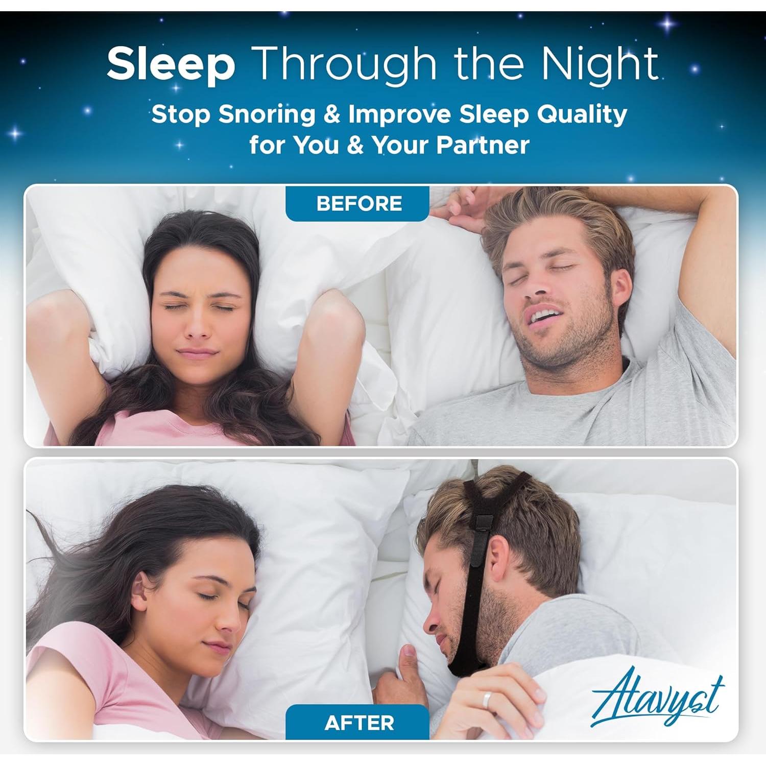 Correa Anti Ronquidos CPAP Atavyst - Ajustable Neopreno Unisex