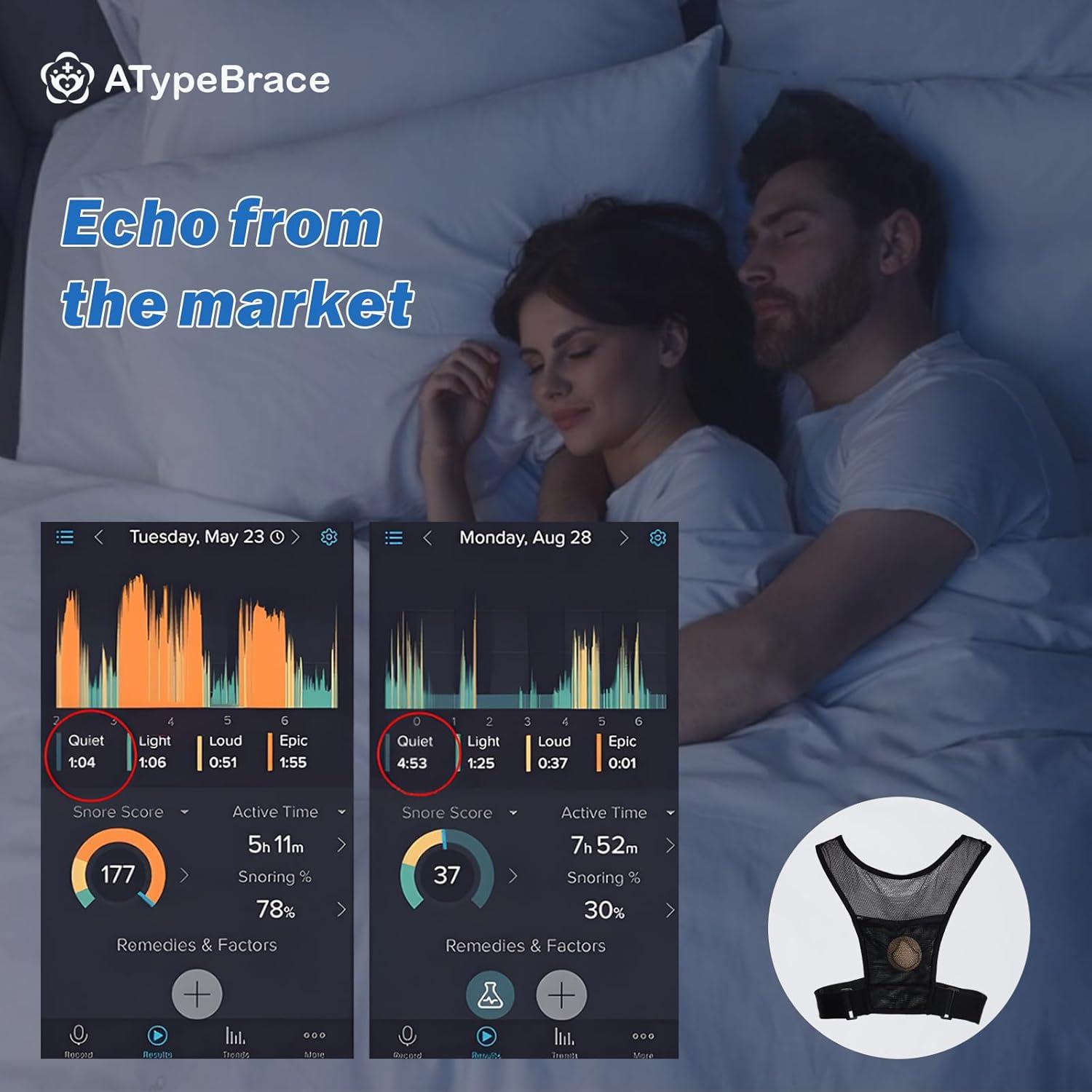 Chaleco Anti Ronquidos ATypeBrace - Duerme de Lado, Negro