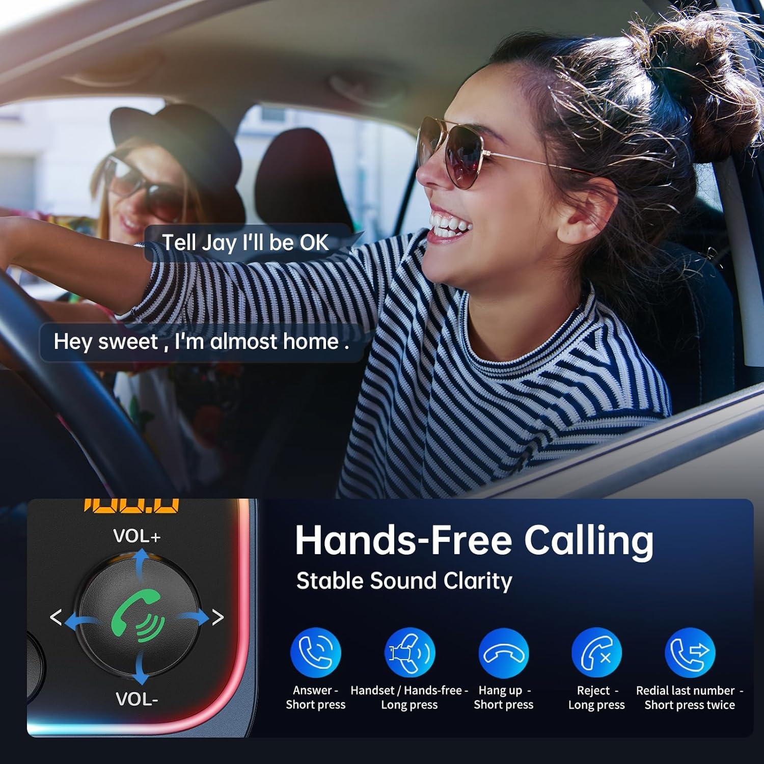 Adaptador Bluetooth 5.4 Syncwire FM Carga Rápida 54W Azul