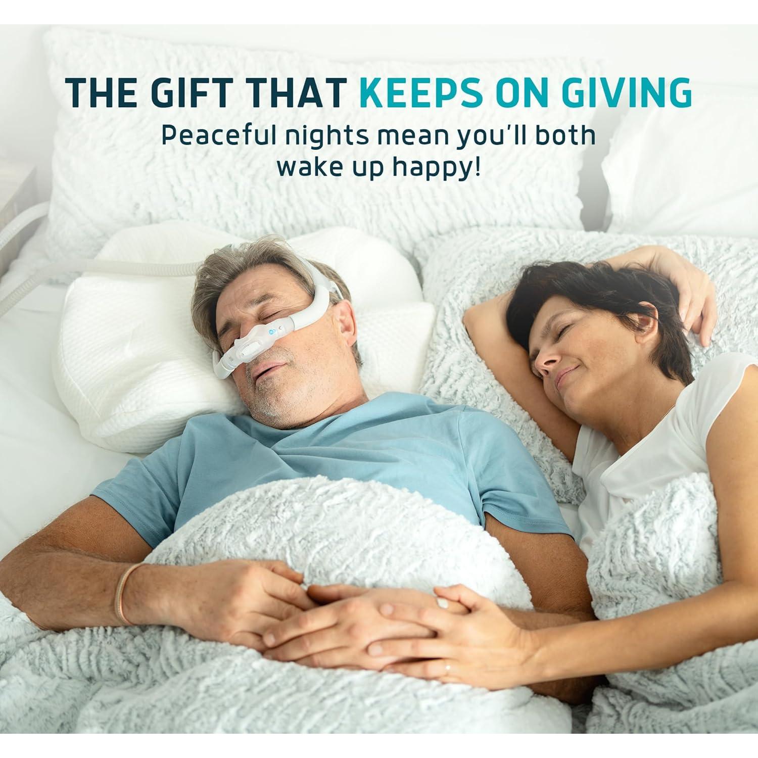 Almohada CPAP Lunderg Ajustable con 2 Fundas - Espuma Viscoelástica