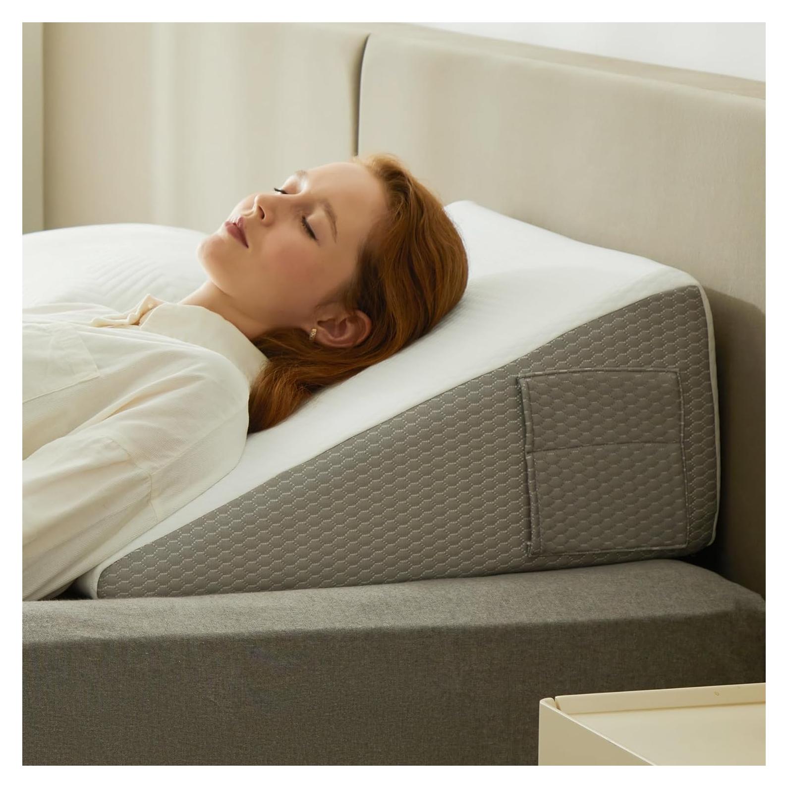 Cojín en cuña Bedluxe 60x60 cm Espuma viscoelástica