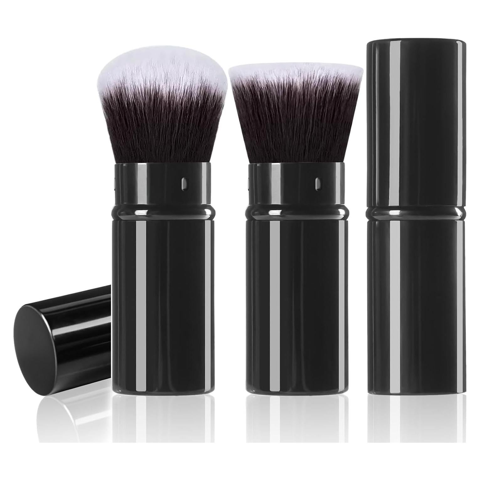 Brochas de Maquillaje Retráctiles Keriloo 2 Pack Kabuki