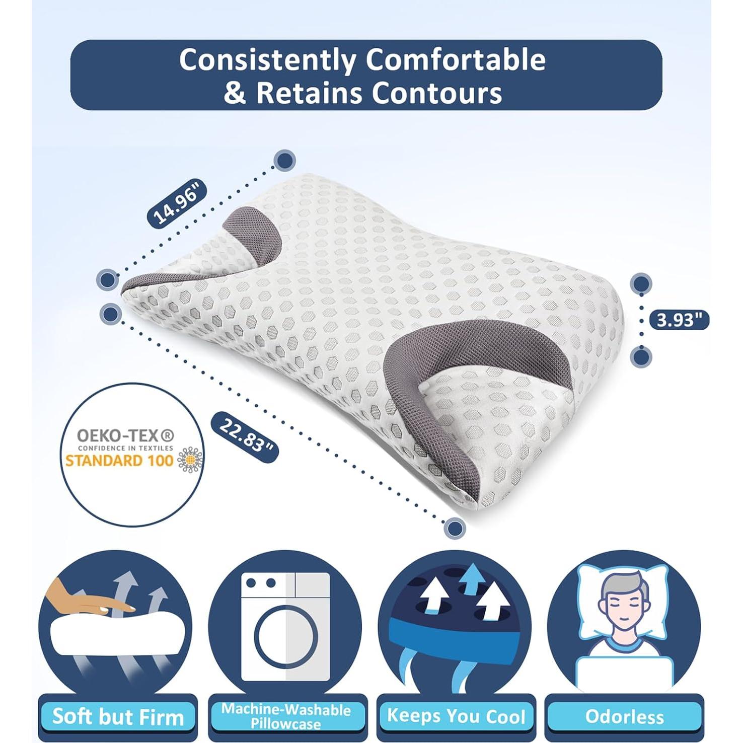 Almohada CPAP IKSTAR Reina Ajustable Espuma Viscoelástica
