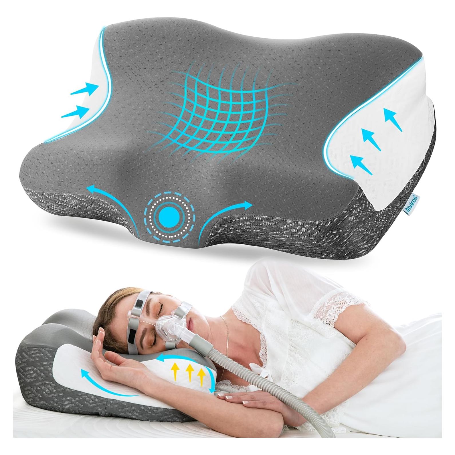 Almohada Cervical Elviros Ergonómica para CPAP 60x41.2 cm
