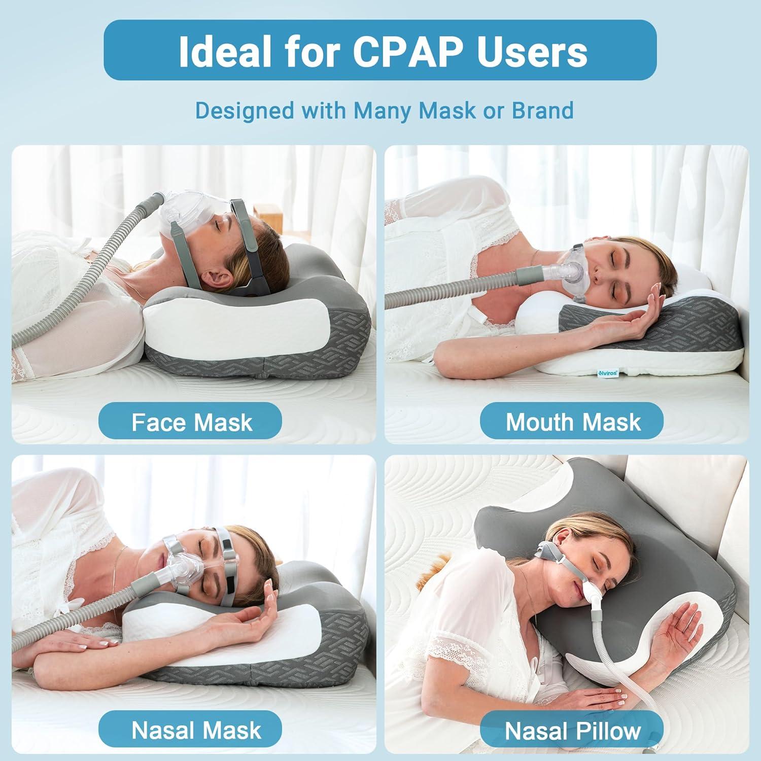 Almohada Cervical Elviros Ergonómica para CPAP 60x41.2 cm