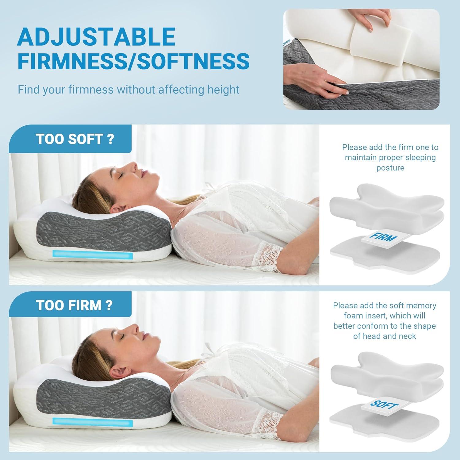 Almohada Cervical Elviros Ergonómica para CPAP 60x41.2 cm