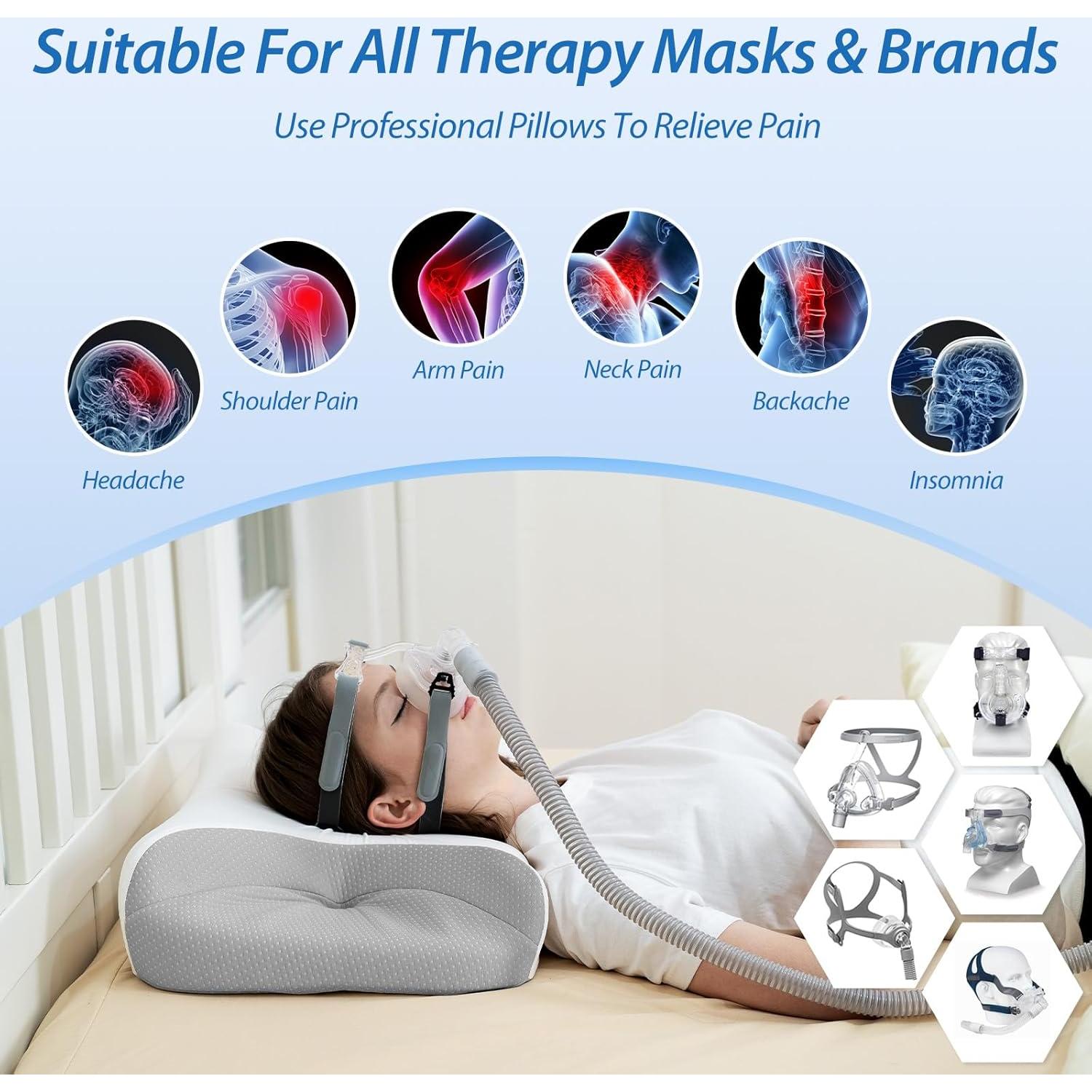 Almohada CPAP HOMCA PL08 Ergonómica para Dormir Lado
