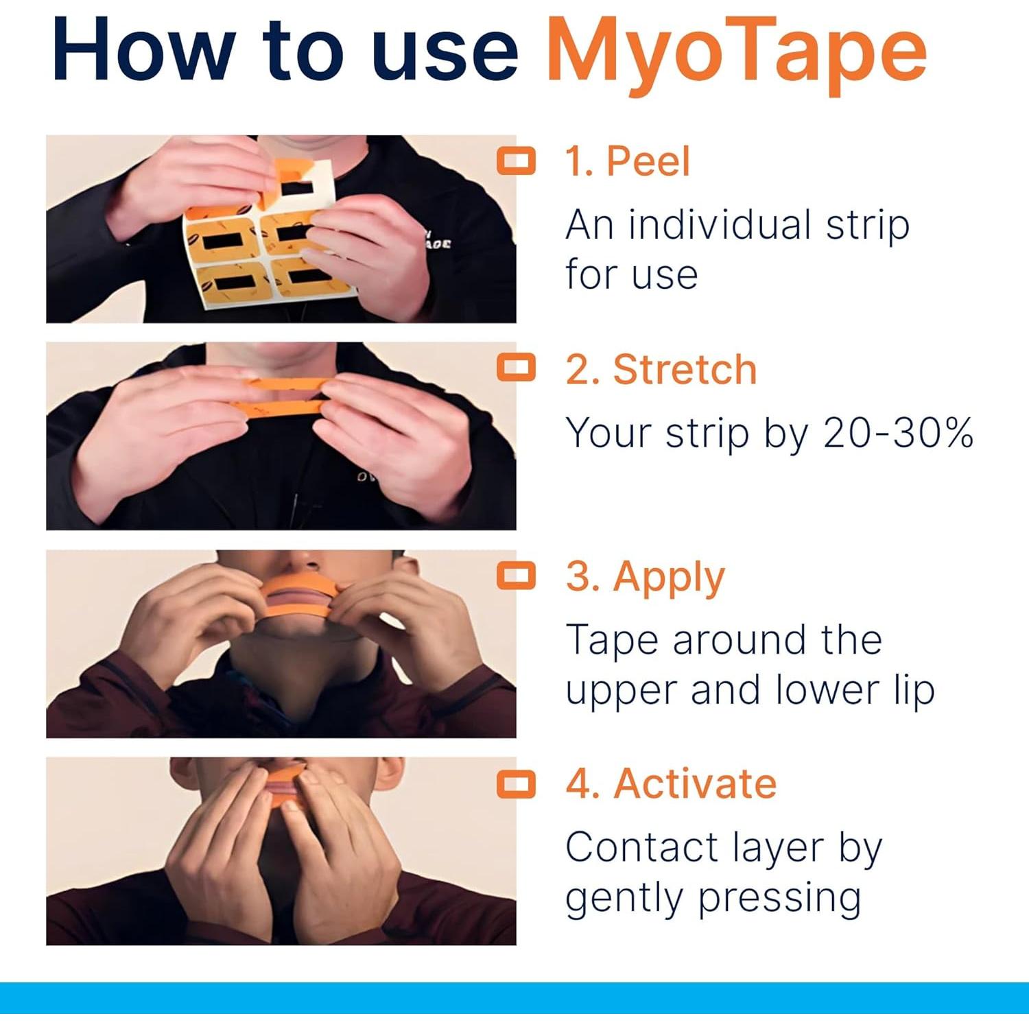 Cinta para dormir MYOTAPE Grande - Mejora respiración nasal