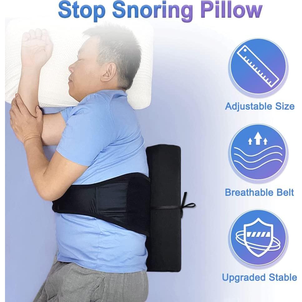 Cojín Antisnore AOSSA para Alivio de Ronquidos - Negro