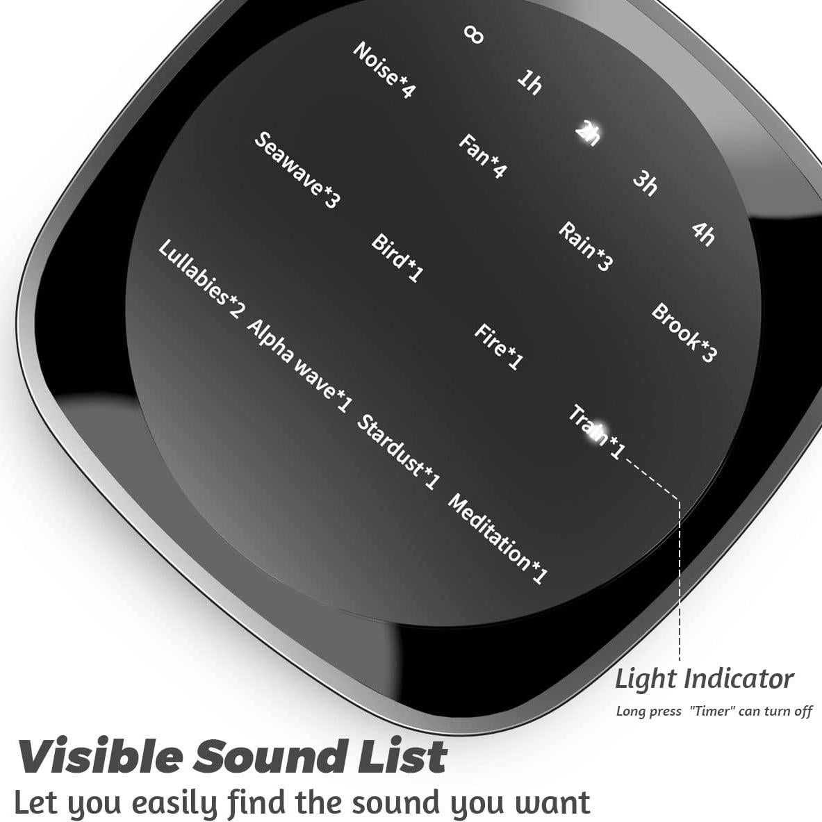 Máquina de Sonido Sleepbox FETEGT1888 25 Sonidos 36 Volumen