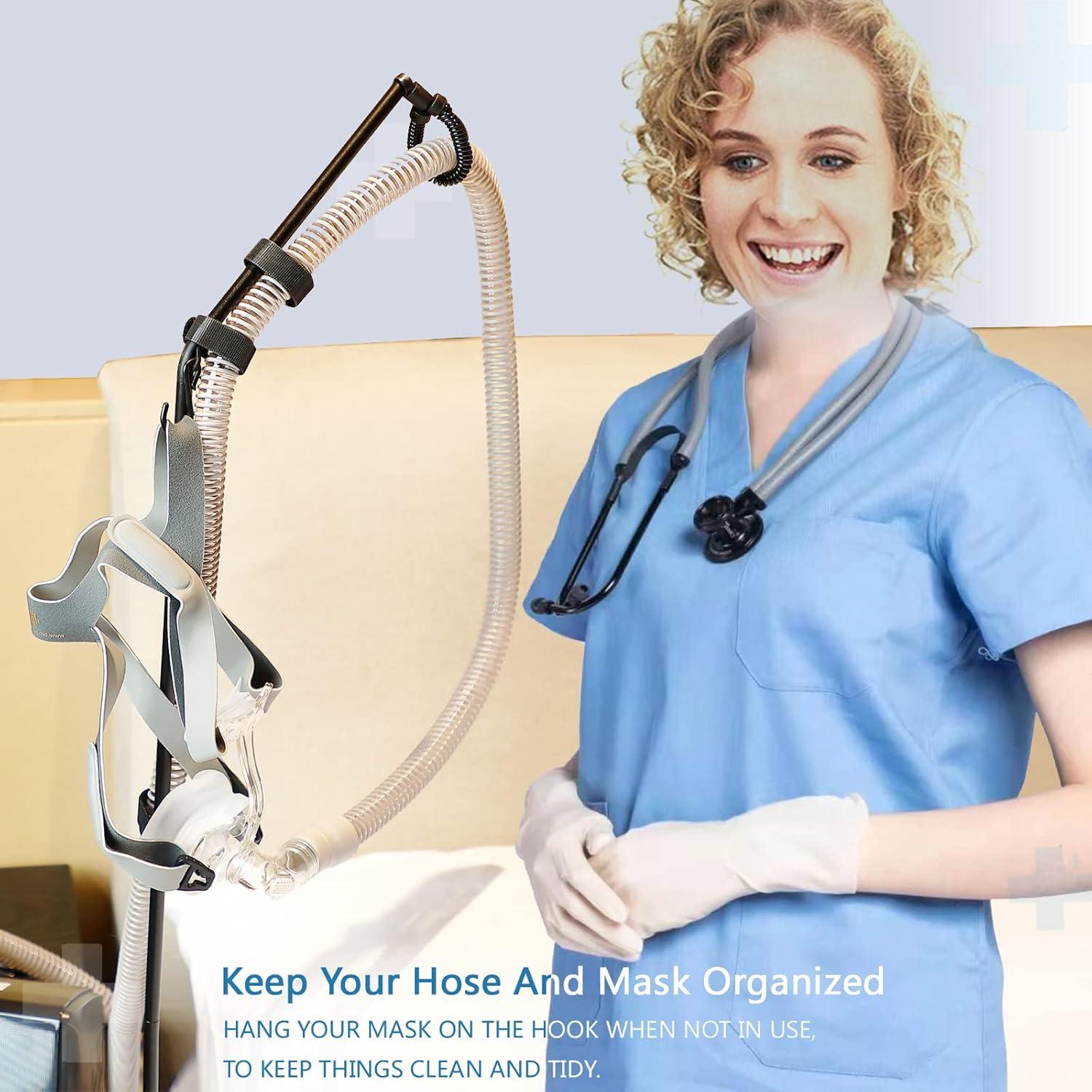 Soporte de Manguera CPAP LONYEON - Base Triangular Fija