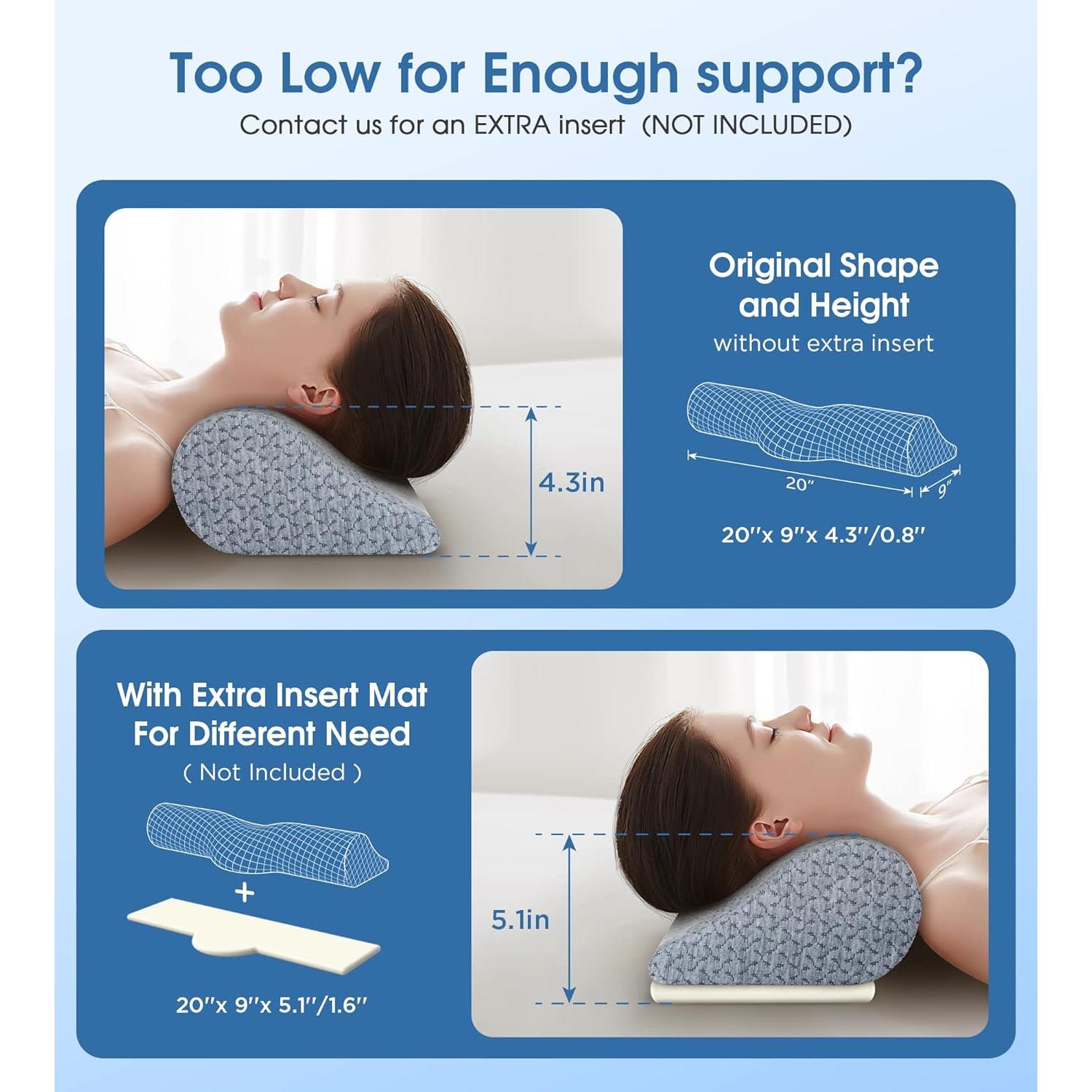 Cojín Cervical Demelon Espuma Viscoelástica Alivio Dolor