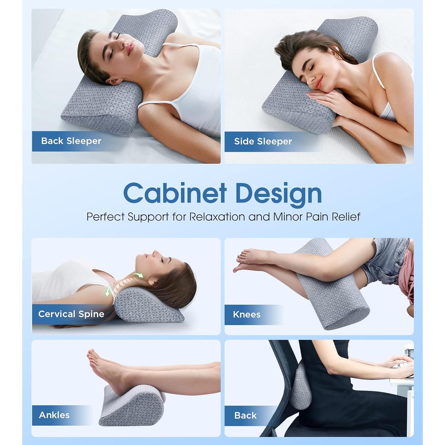 Cojín Cervical Demelon Espuma Viscoelástica Alivio Dolor