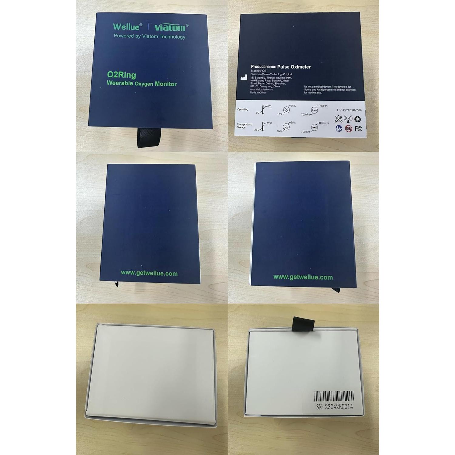 Oxímetro de Pulso Wellue O2Ring Bluetooth - Monitor de SpO2