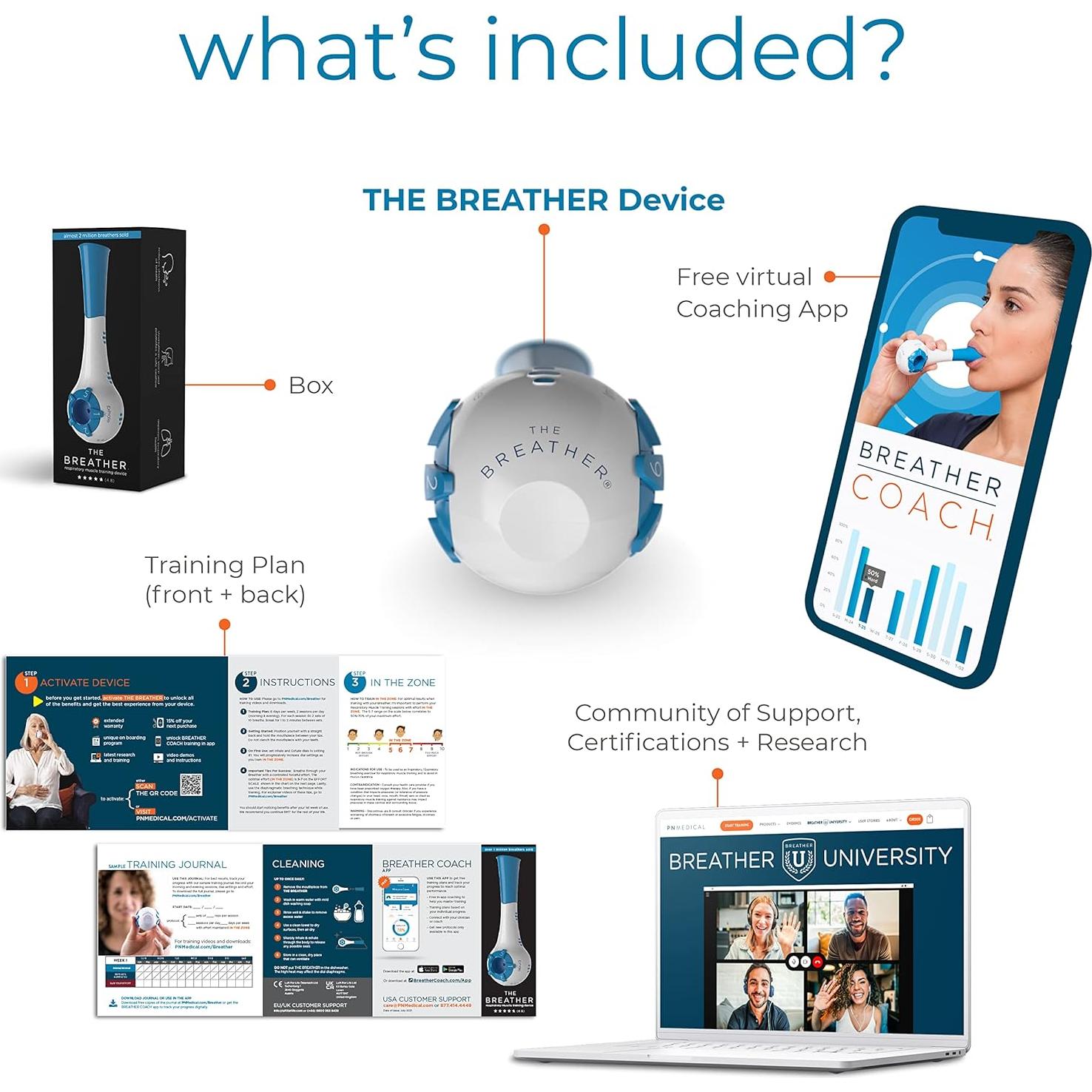 Entrenador Respiratorio PN Medical BD12438 - Mejora Pulmones