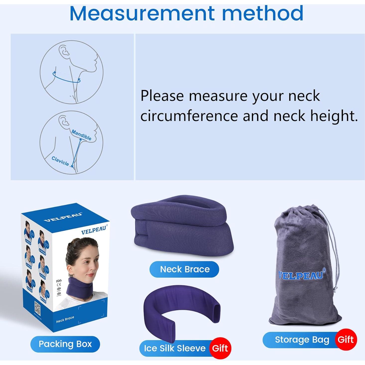 Collar Cervical VELPEAU Comfort Mediano Alivio Dolor Cuello