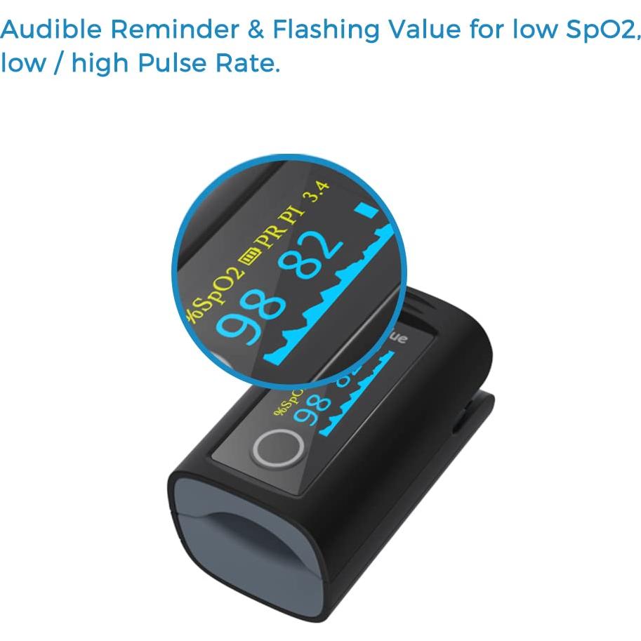 Oxímetro de Pulso Wellue PC-60FW Bluetooth con APP