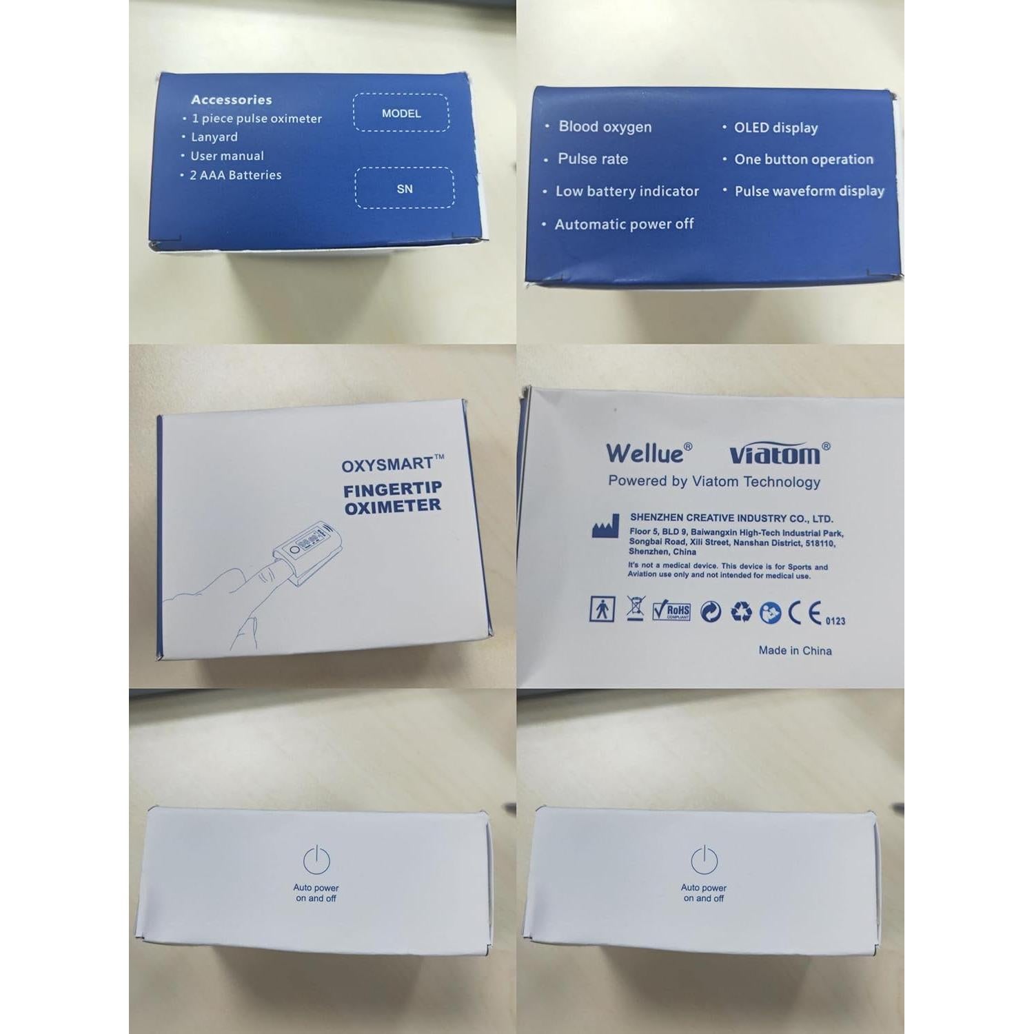 Oxímetro de Pulso Wellue PC-60FW Bluetooth con APP