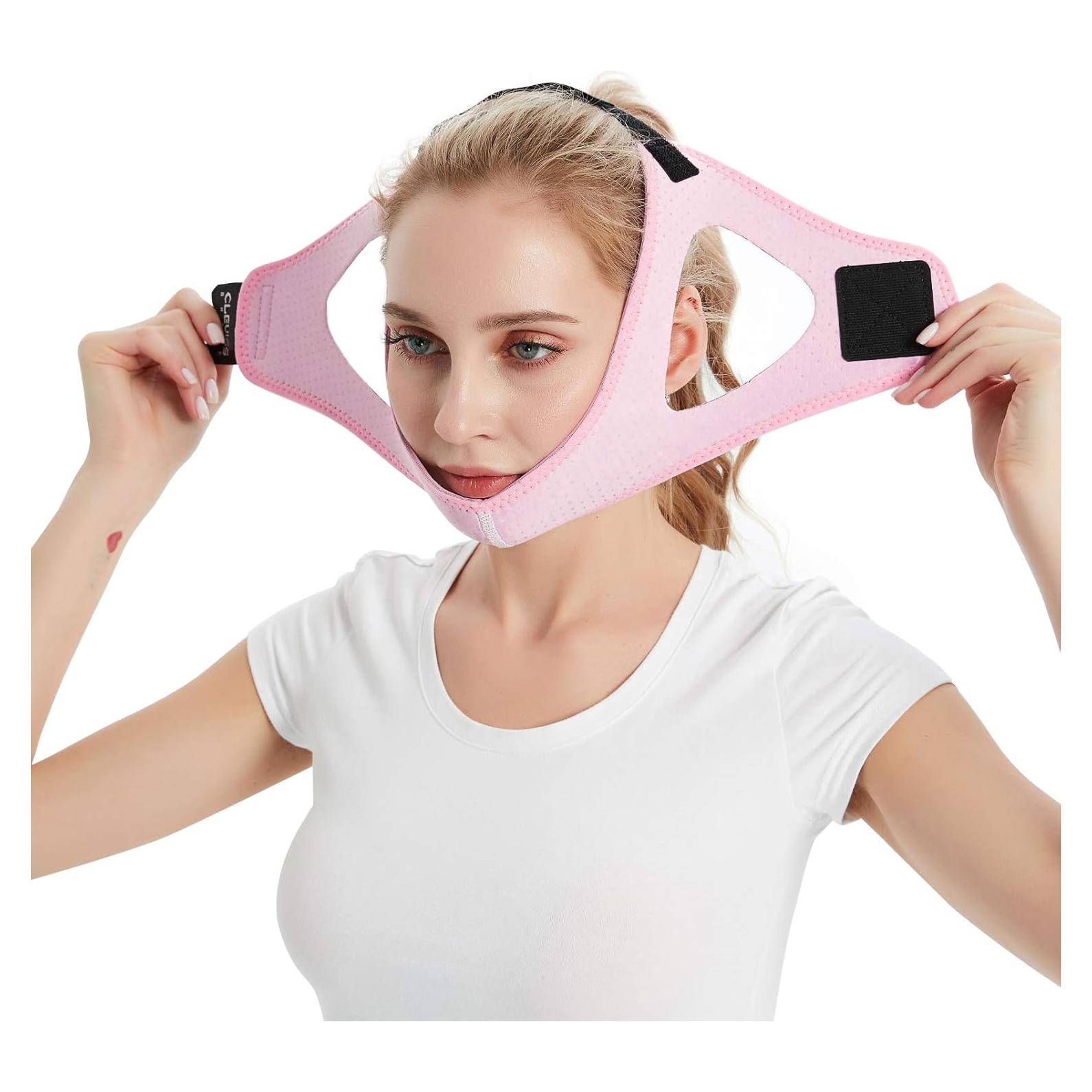 Correa Anti Ronquidos CPAP CLEVISS BRACE Rosa Ajustable