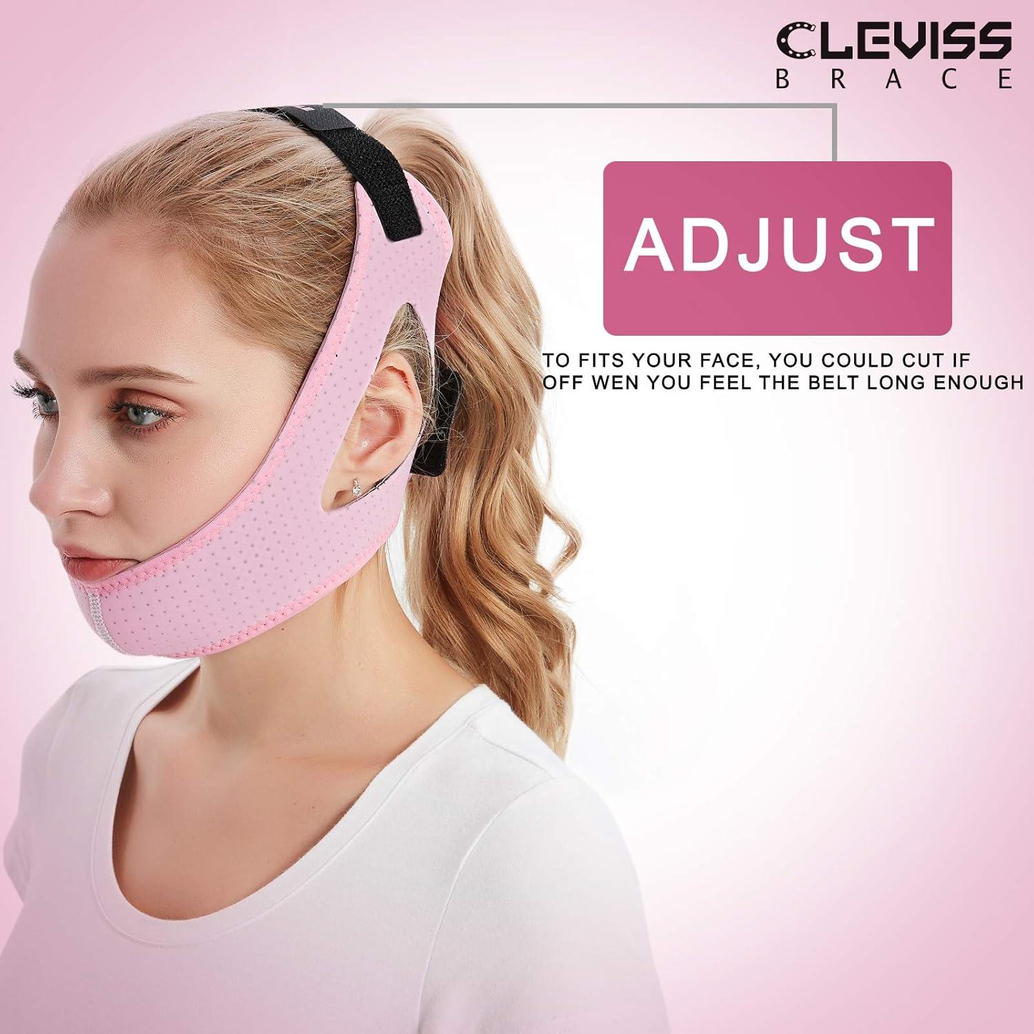 Correa Anti Ronquidos CPAP CLEVISS BRACE Rosa Ajustable