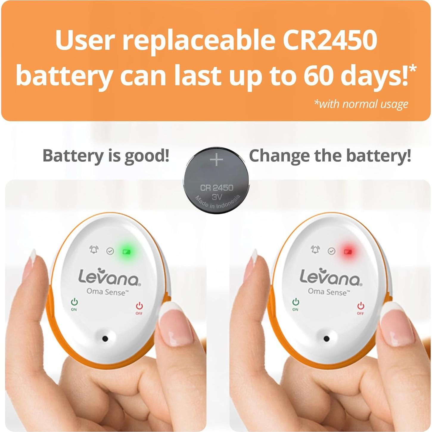 Monitor de Movimiento para Bebés Levana Oma Sense Portátil