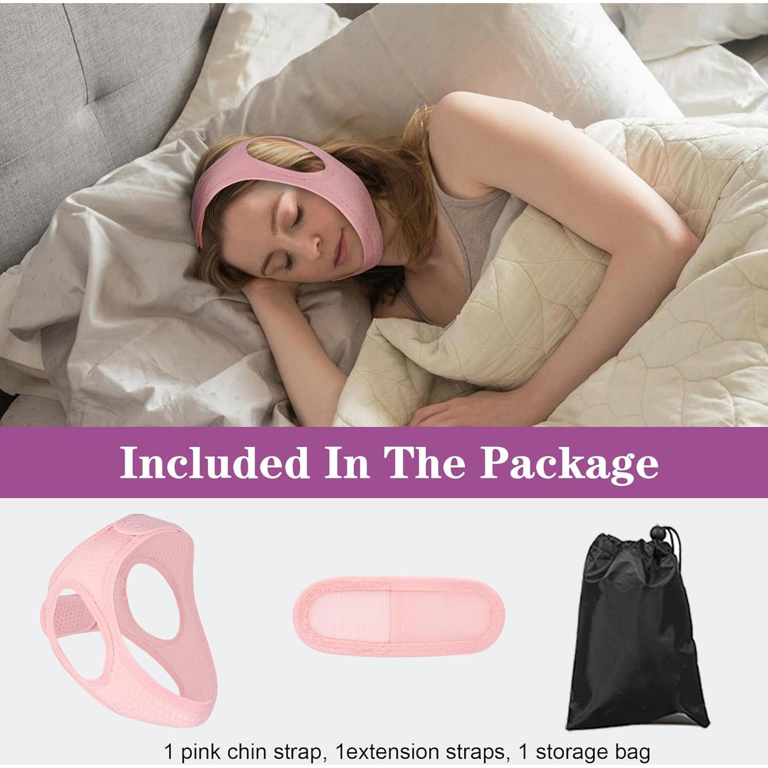 Correa de Barbilla Forzacx Antironquido Transpirable Rosa