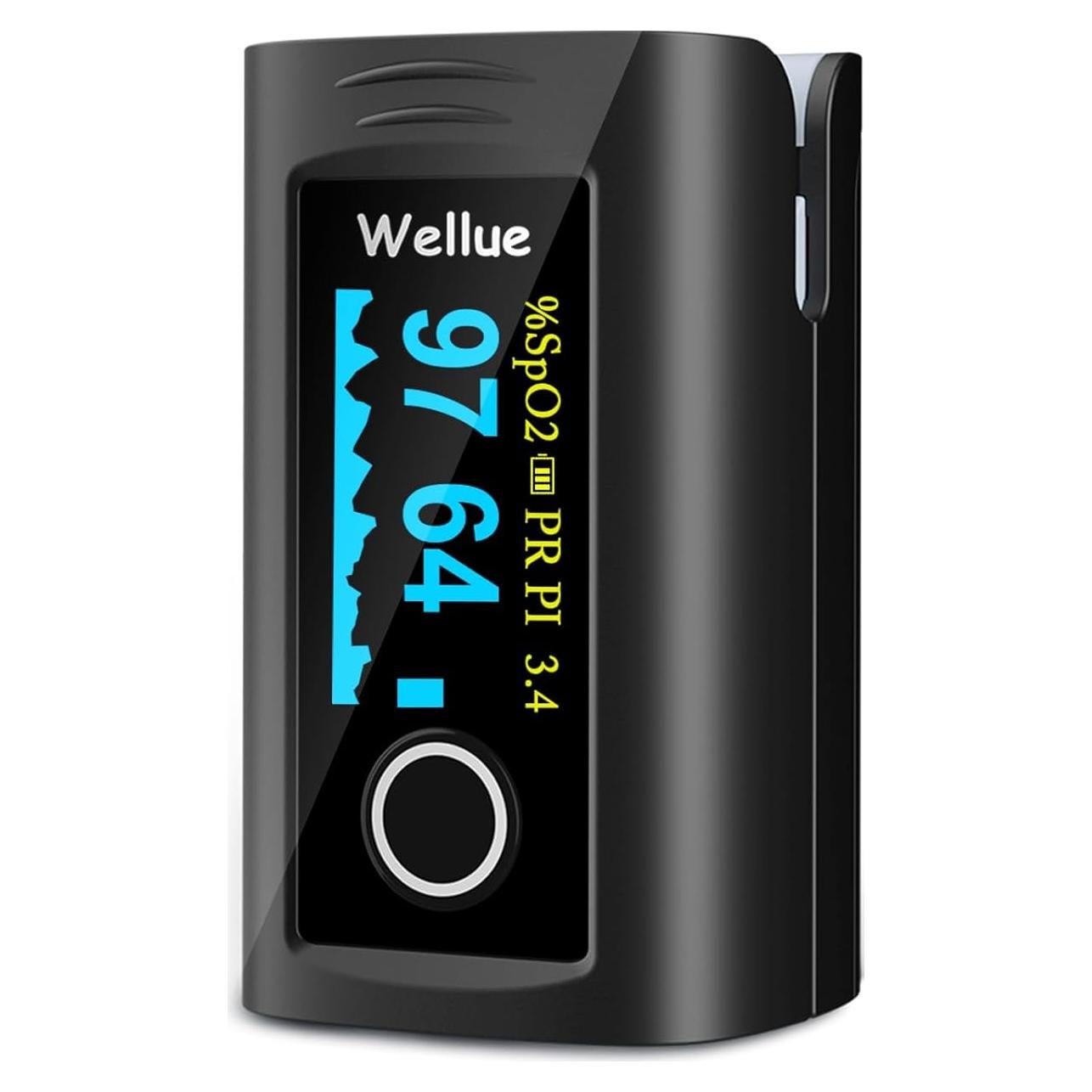 Oxímetro de Pulso Wellue Oxi 16 con Accesorios y Baterías