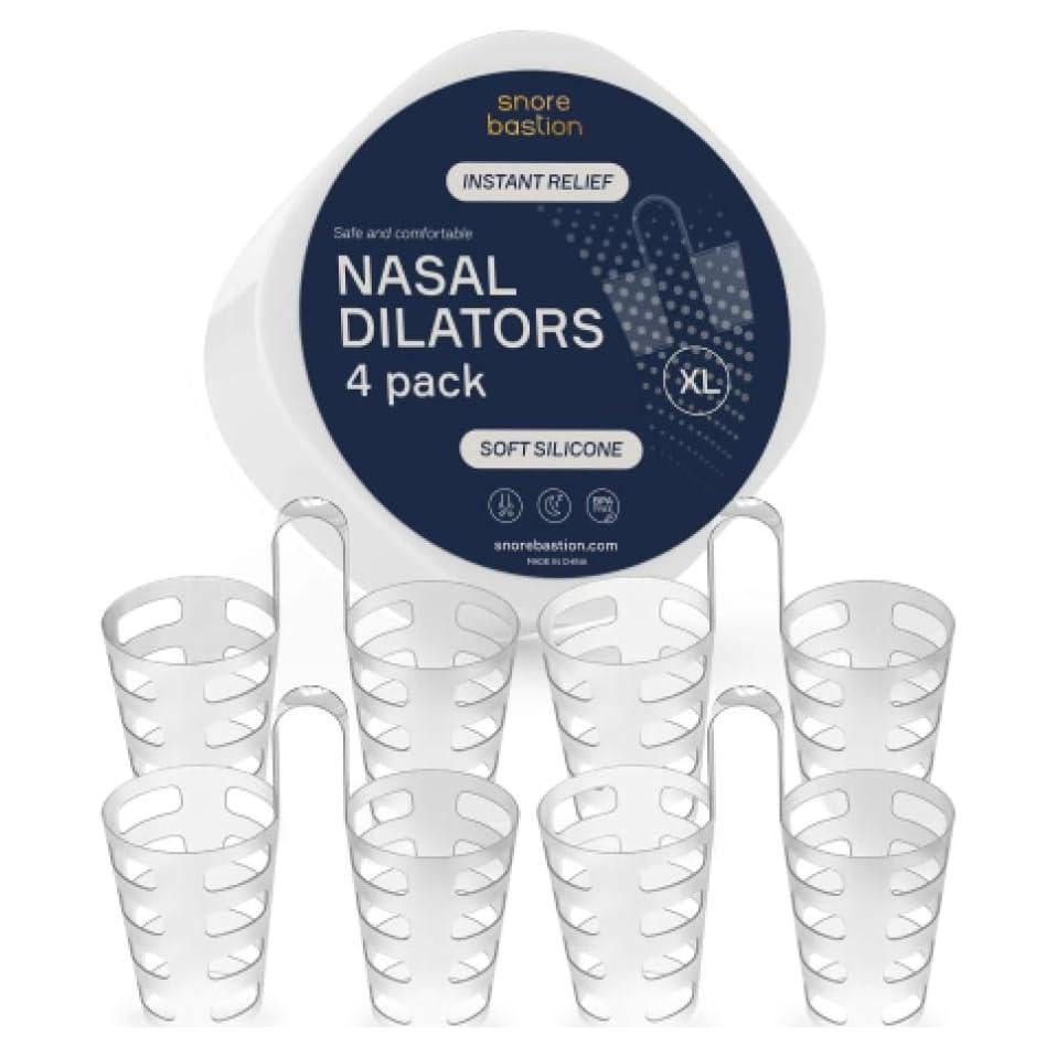 Dilatores Nasales Snore Bastion XL - 4 Conos de Silicona Suave