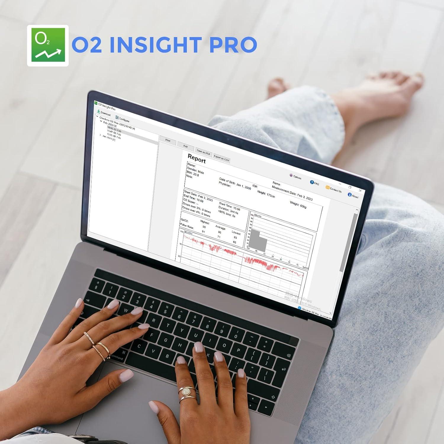 Oxímetro de Pulso de Muñeca Checkme O2 Max Bluetooth 72h