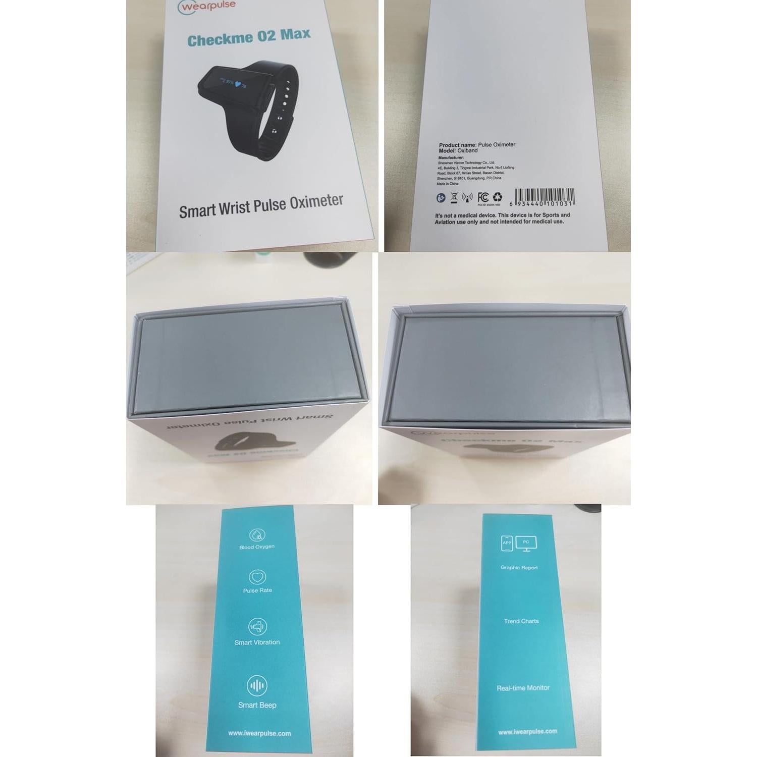 Oxímetro de Pulso de Muñeca Checkme O2 Max Bluetooth 72h