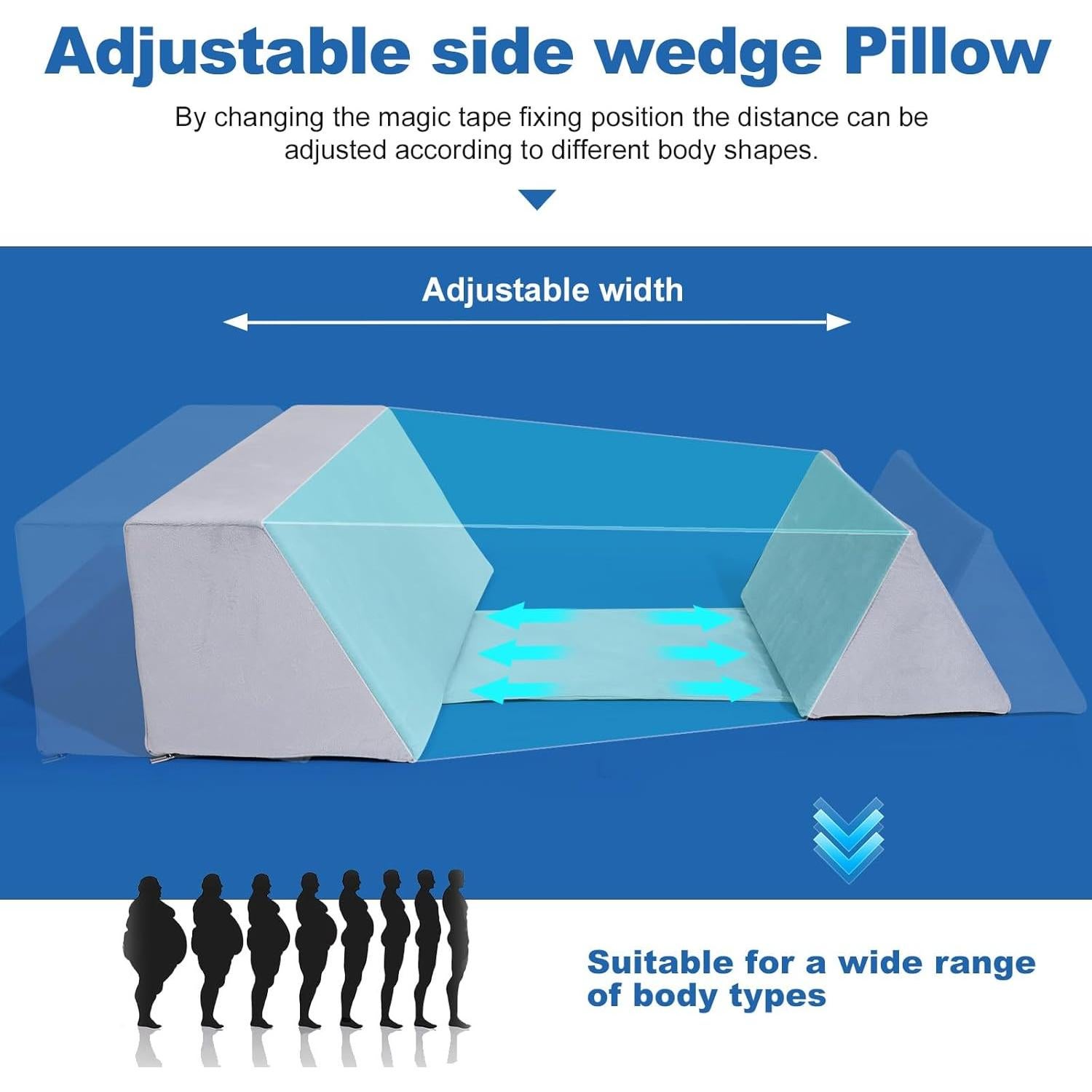 Almohada Cuña de Posicionamiento Fanwer Ajustable para Dormir
