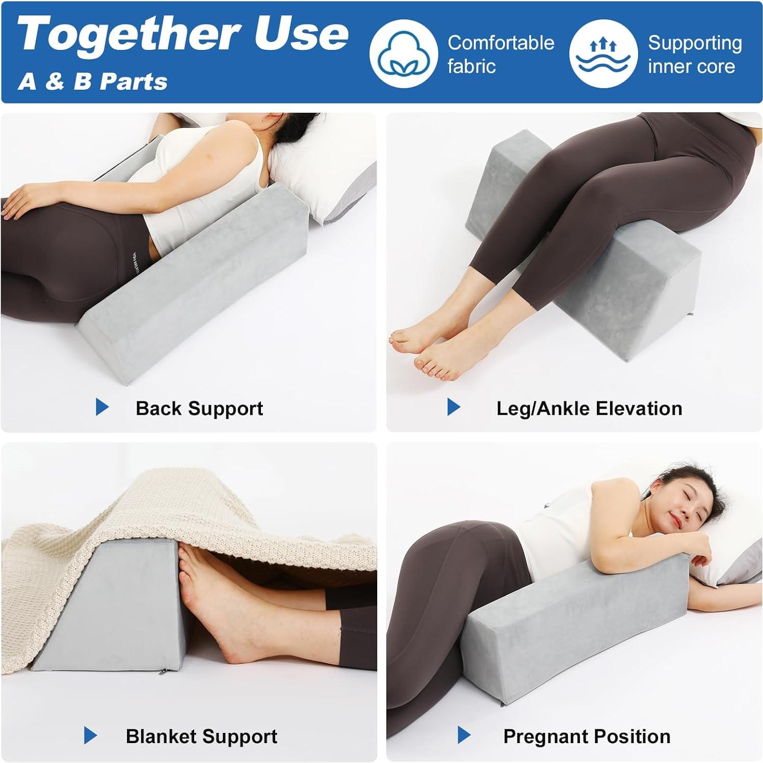 Almohada Cuña de Posicionamiento Fanwer Ajustable para Dormir