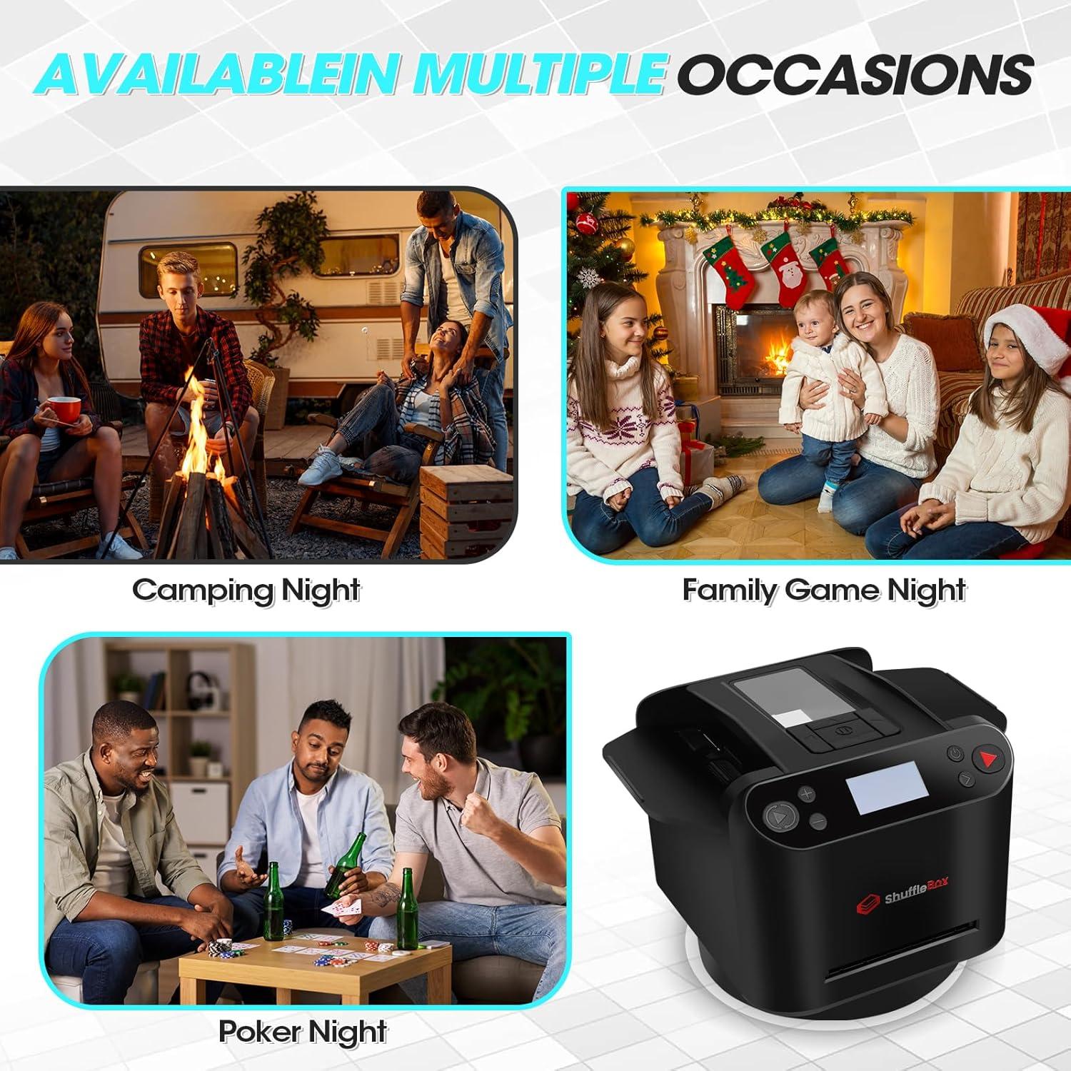 Barajador y Repartidor Automático ShuffleBox G1 Pro - Silencioso, Recargable, Control Remoto