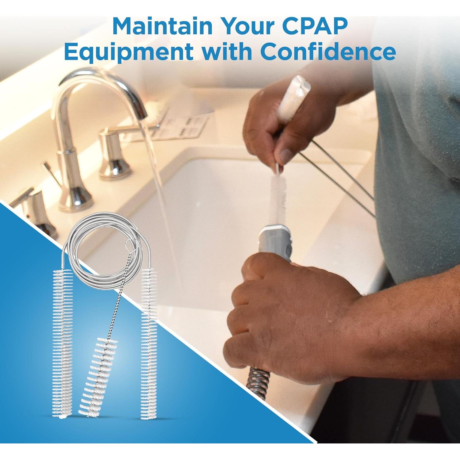 Cepillo de Limpieza CPAP Resplabs 8 en 1 para Mangueras y Más