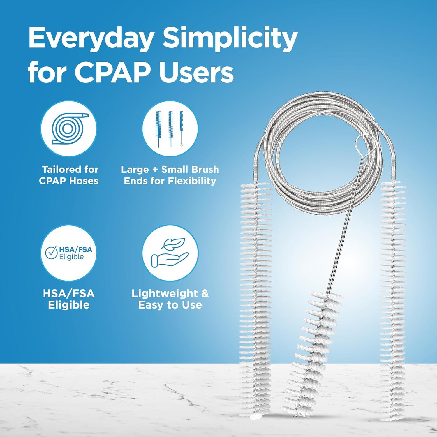 Cepillo de Limpieza CPAP Resplabs 8 en 1 para Mangueras y Más