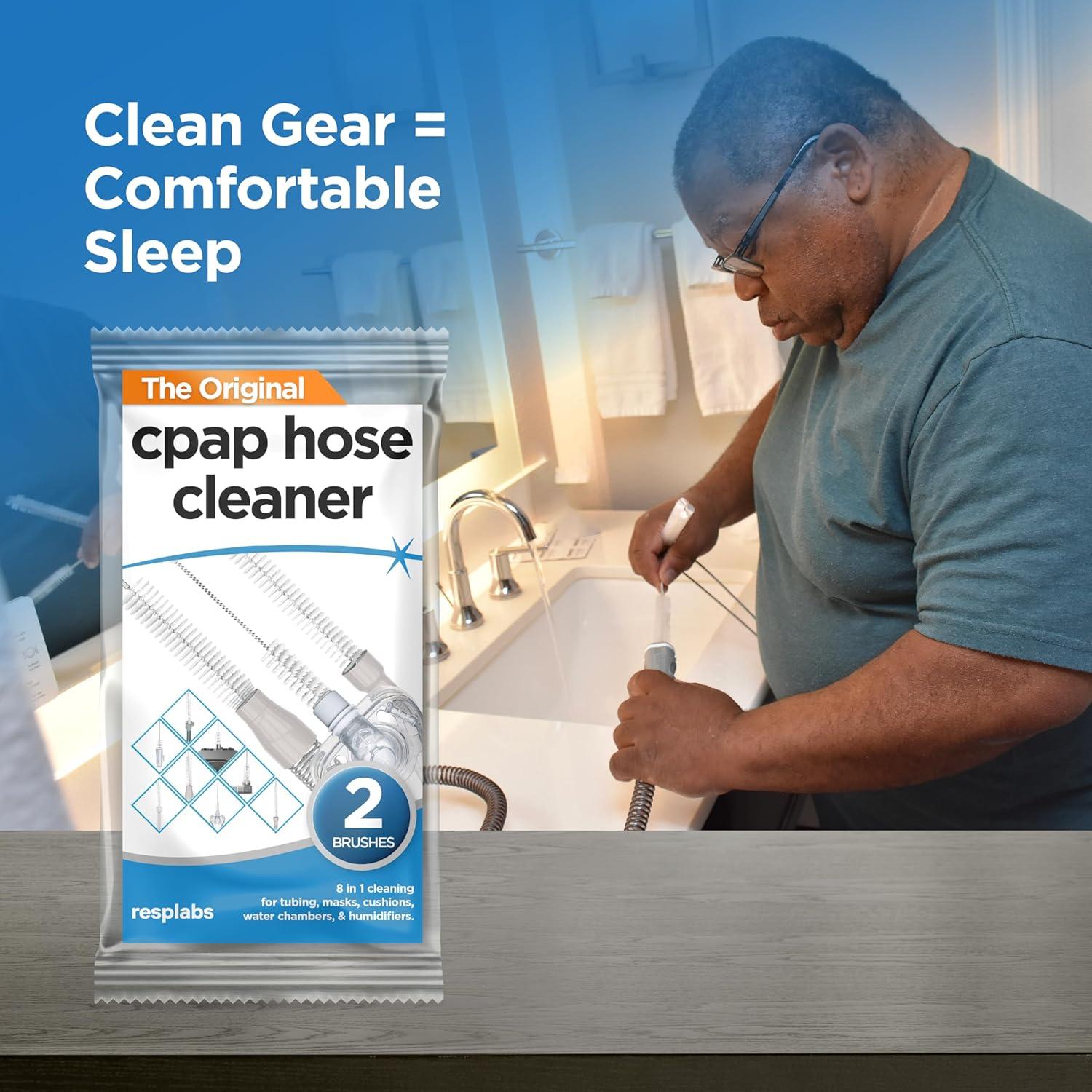 Cepillo de Limpieza CPAP Resplabs 8 en 1 para Mangueras y Más