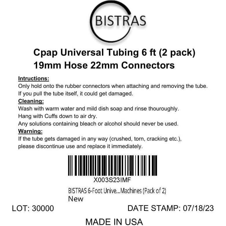 Manguera CPAP BISTRAS 2 Piezas 182 cm Estándar 22mm Gris