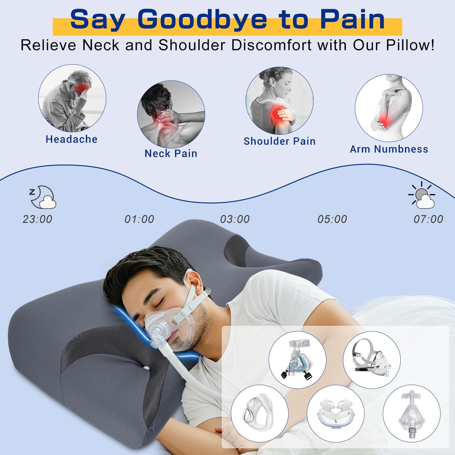 Almohada CPAP IKSTAR 5.0 Ajustable para Durmientes Lado