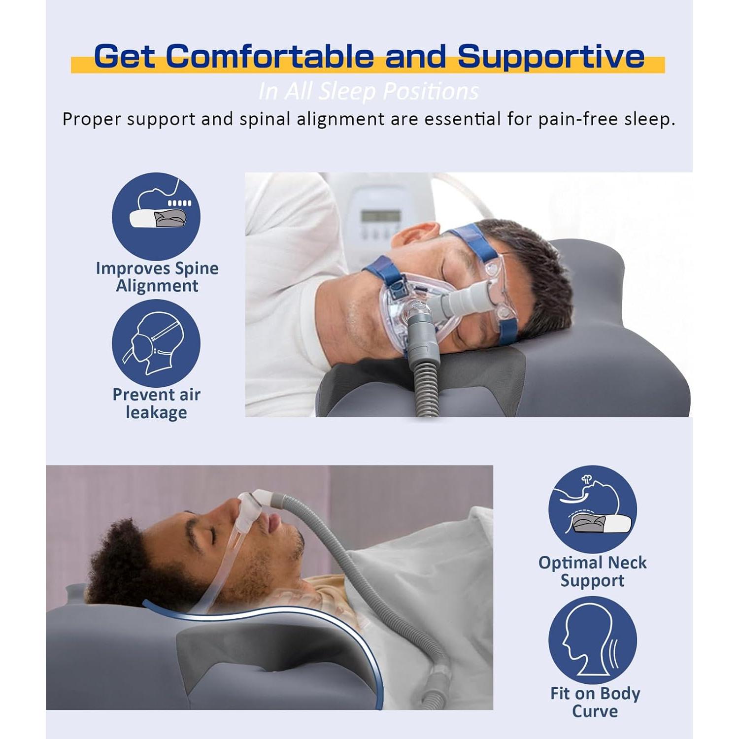 Almohada CPAP IKSTAR 5.0 Ajustable para Durmientes Lado