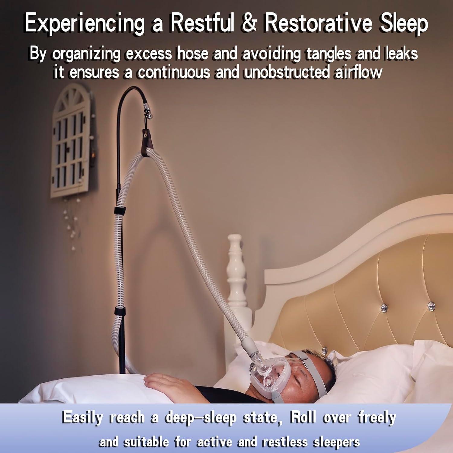 Soporte de Manguera CPAP Lerboai Ajustable Antienredos