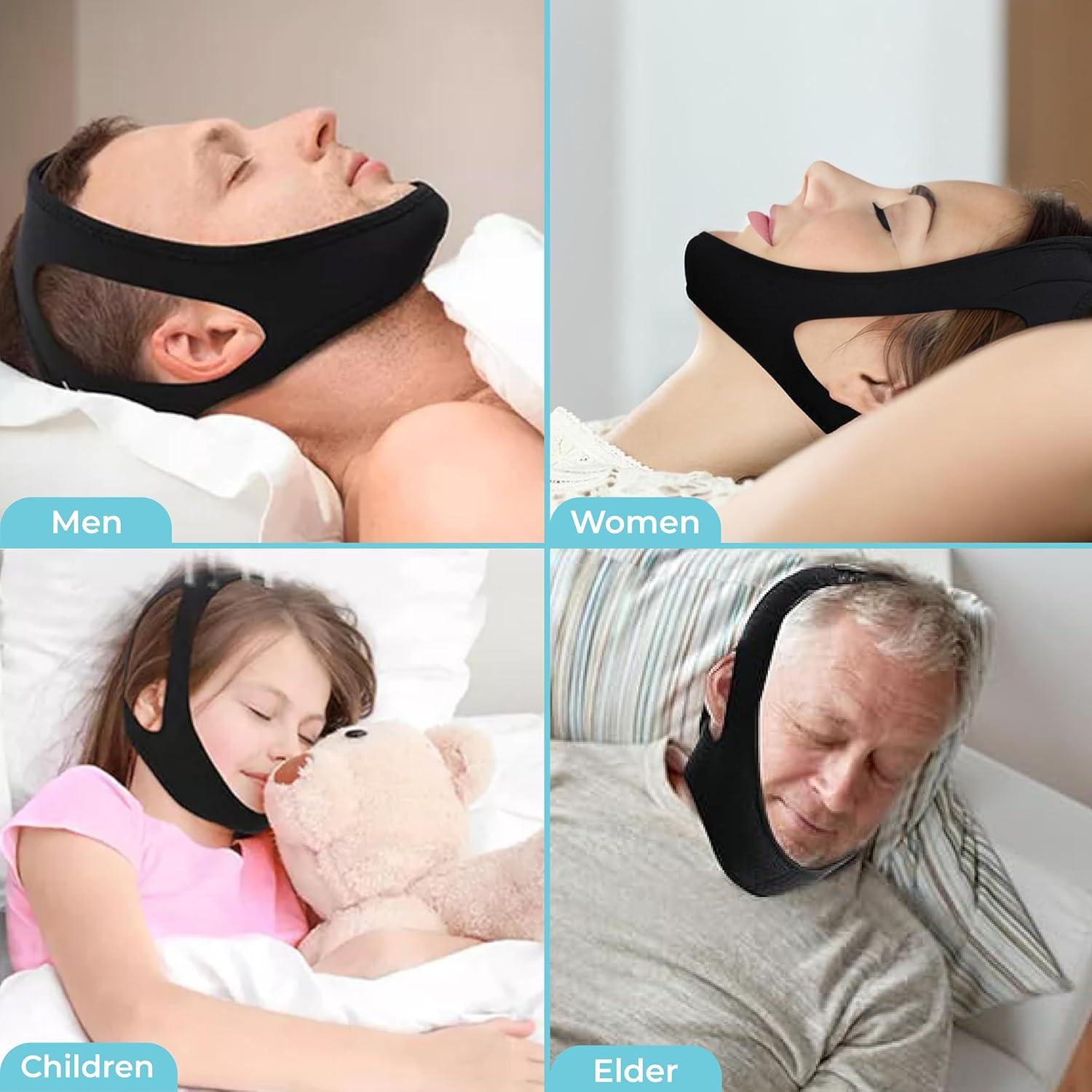 Correa de Barbilla Antironquidos Massner - Ajustable y Transpirable