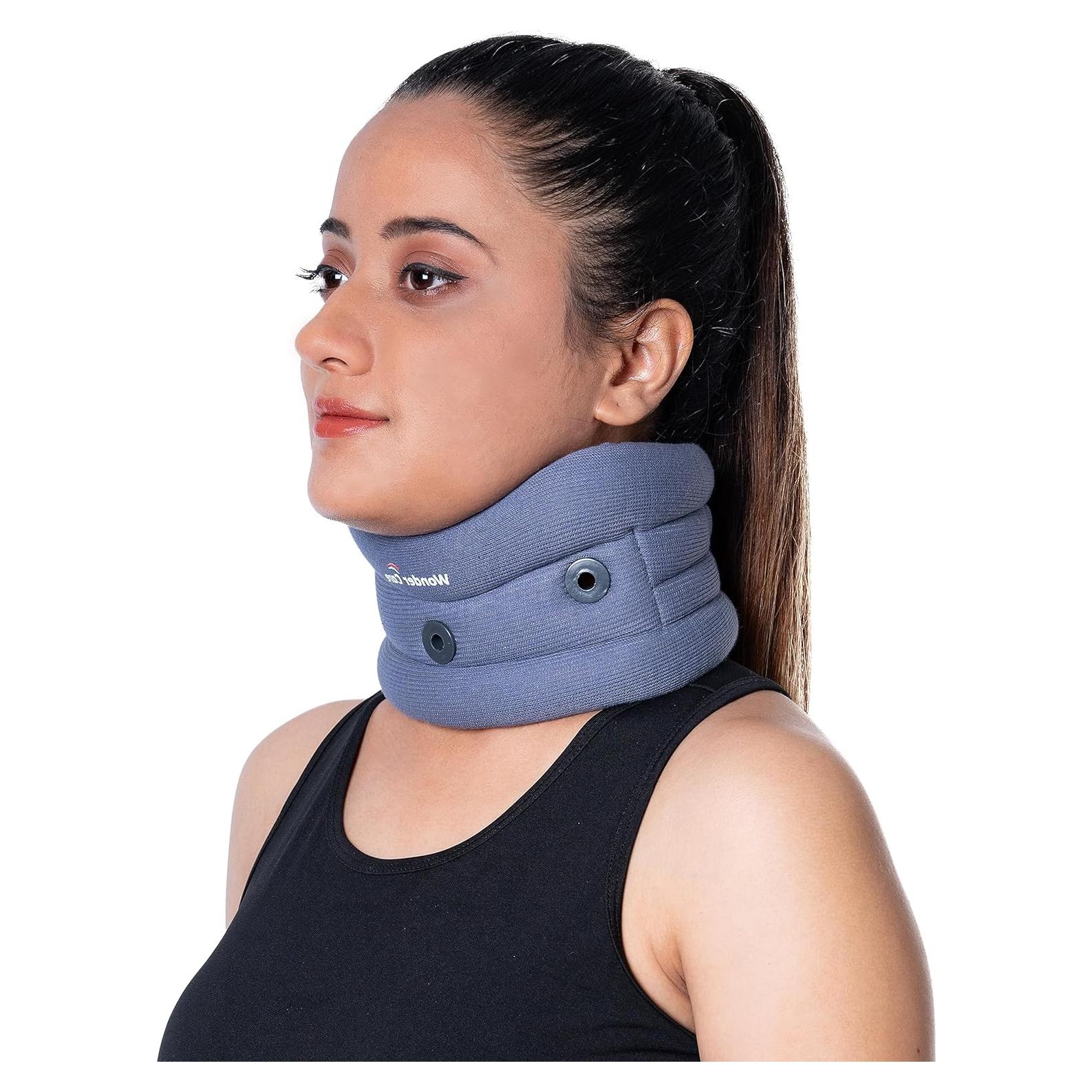Collar Cervical Wonder Care Ajustable Suave Gris XL