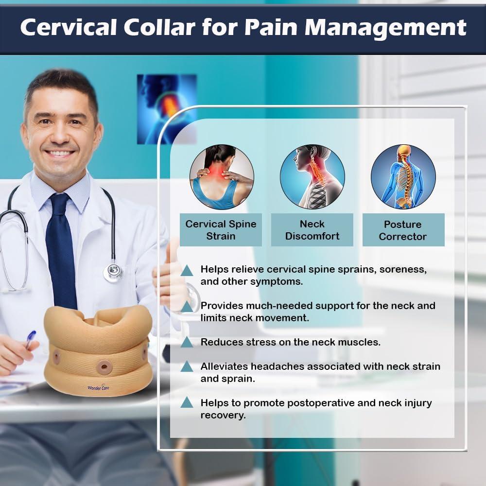 Collar Cervical Wonder Care Ajustable Suave Gris XL