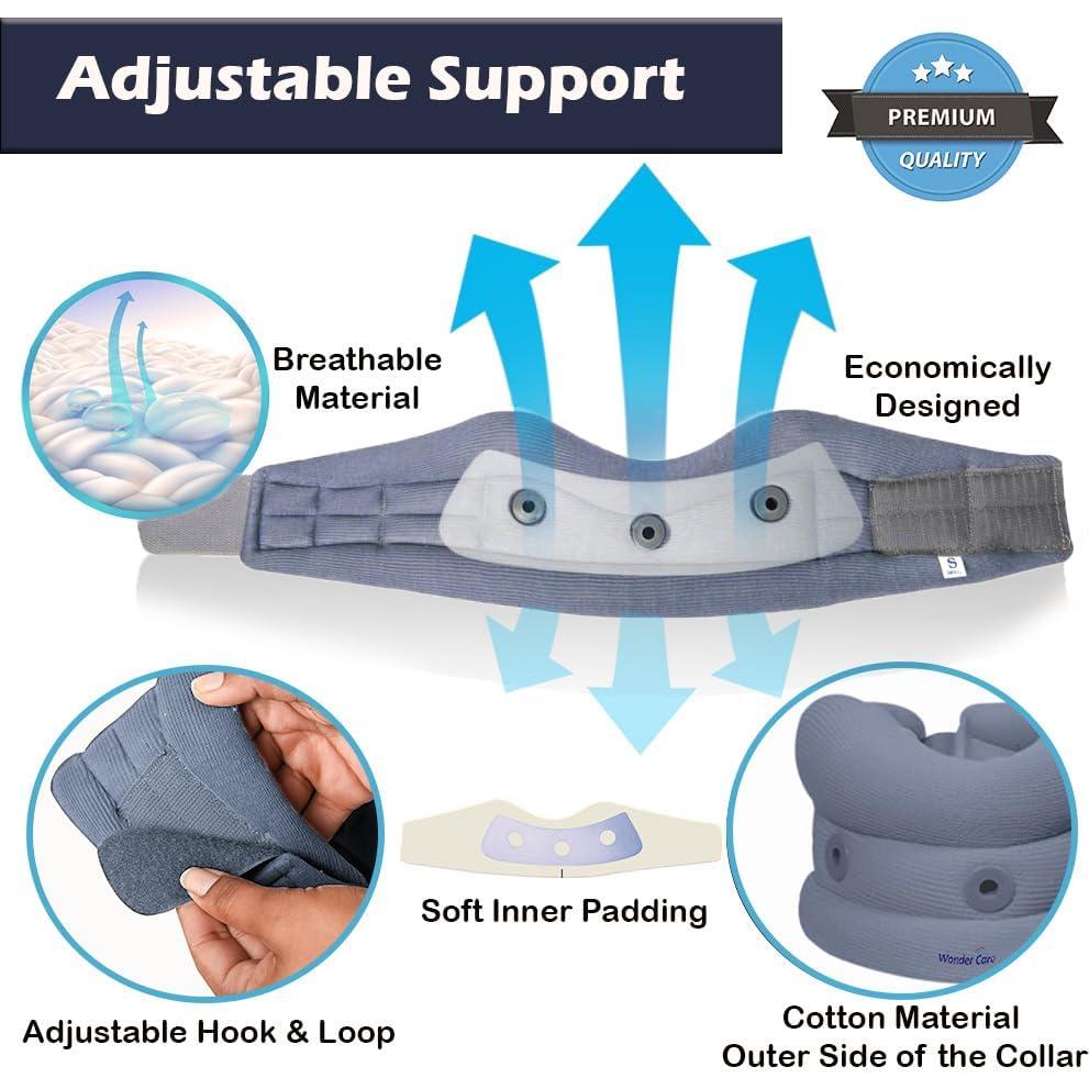 Collar Cervical Wonder Care Ajustable Suave Gris XL