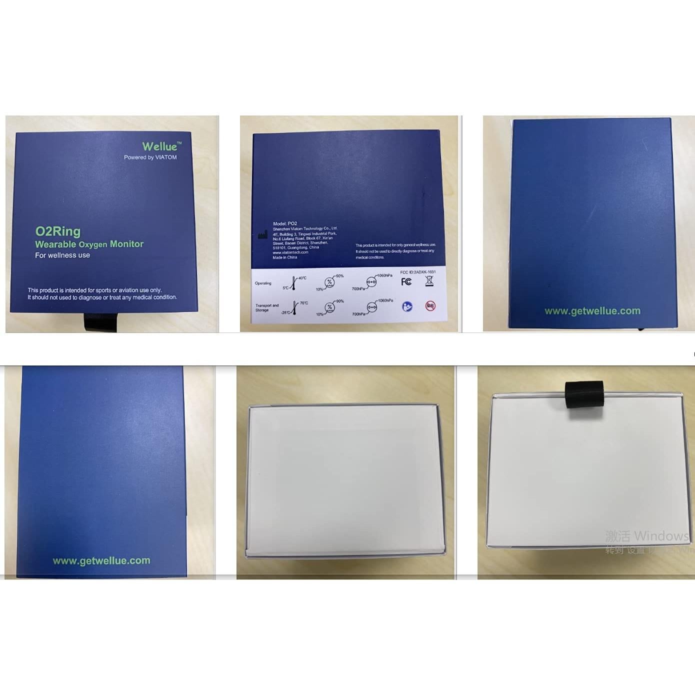 Oxímetro de Pulso Wellue O2ring Bluetooth Recargable 12.19x6.60cm