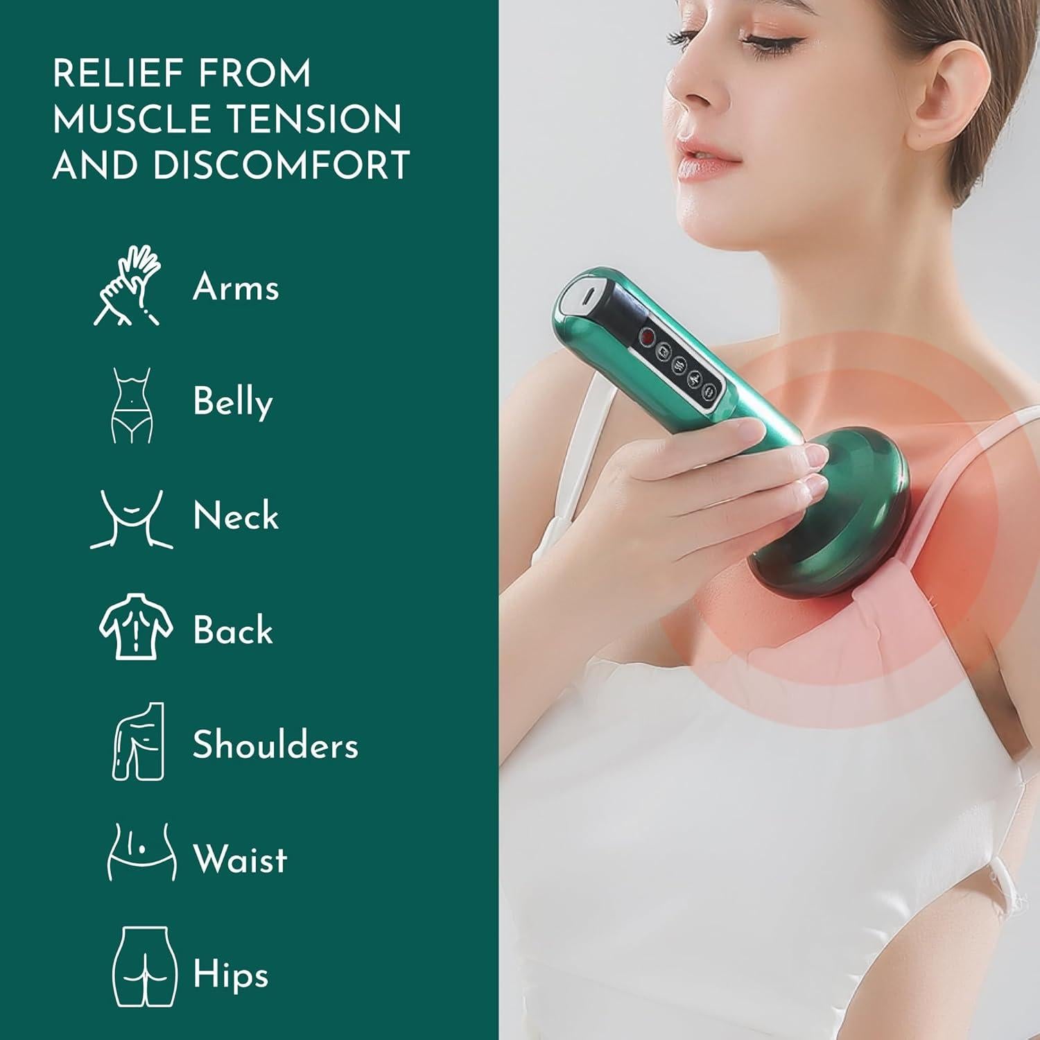 Masajeador Anticelulitis Bluile TJK Health 12 Niveles Portátil