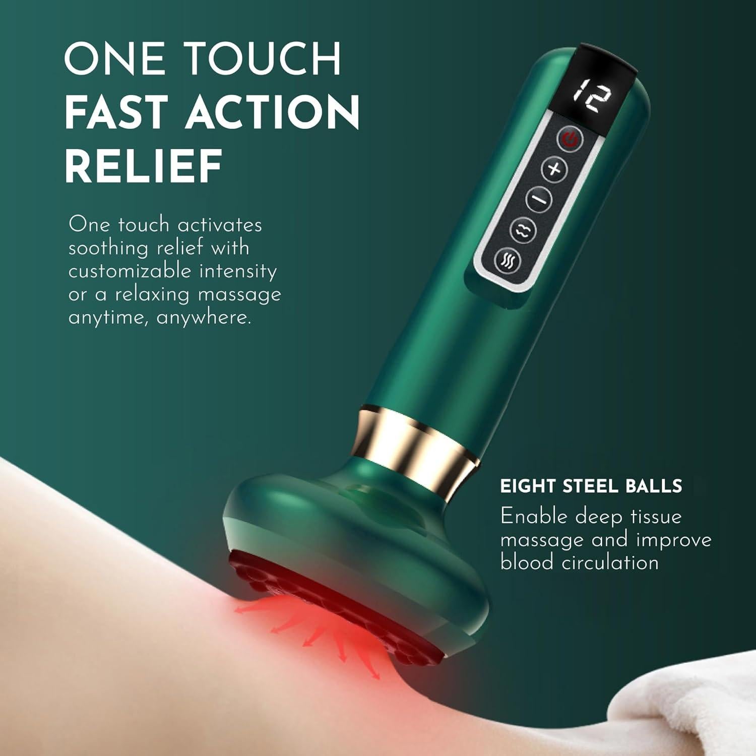 Masajeador Anticelulitis Bluile TJK Health 12 Niveles Portátil